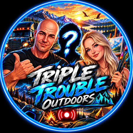 Triple Trouble Outdoors Triple Trouble Outdoors featuring Dillon and Daphne — trucking, outdoor adventures, art, music and livestreams.